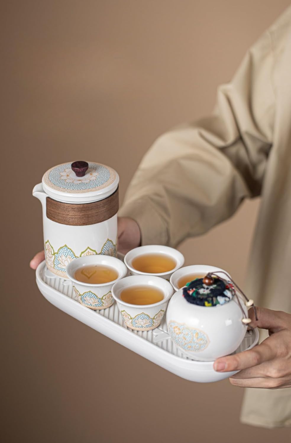 中国茶器セット 高級中国茶器セット 9点セット 透かし柄 : MI.PRO shop